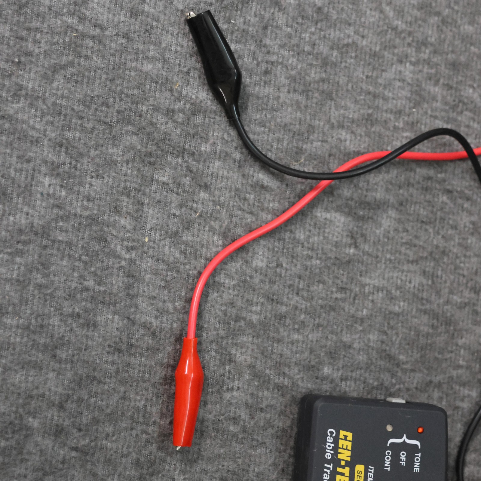 Centech Cable Tracker Sender ITEM 94181 RJ11 Alligator Clips Tester Tool