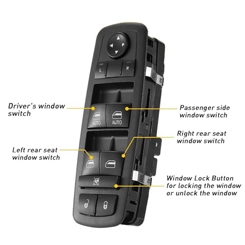 Master Power Window Control Switch Driver Side for 2011-2021 Jeep Grand