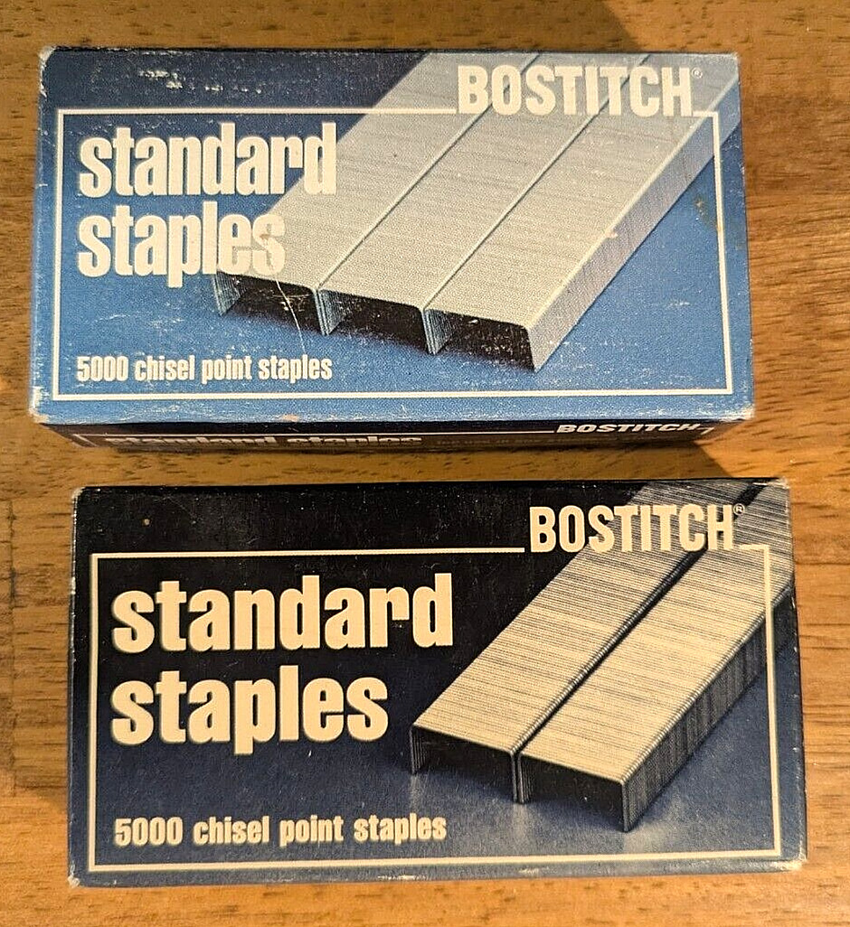 Staples for a Desktop Stapler, 6 full Boxes