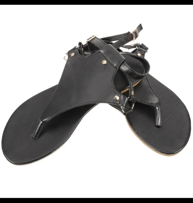 Women gladiator beach shoe Ankle Strap Wedding Open Flops Shoe Size US 7.5/CN 39