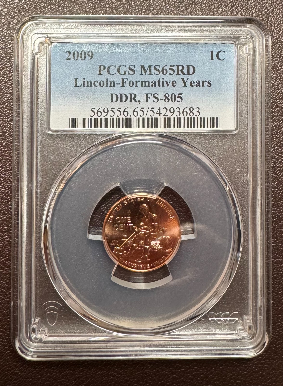 2009 Lincoln Bicentennial Cent Formative Years DDR FS-805 MS65 RED PCGS