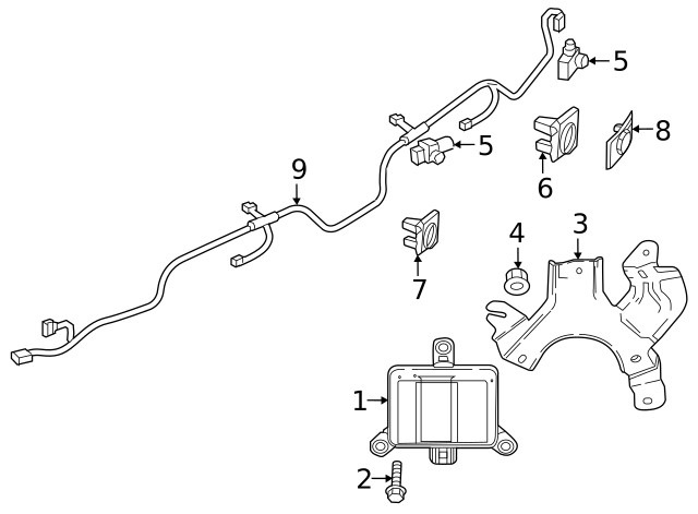 Genuine Mazda Blind Spot Detection System Warning Sensor Bracket VA40-50-2E0A