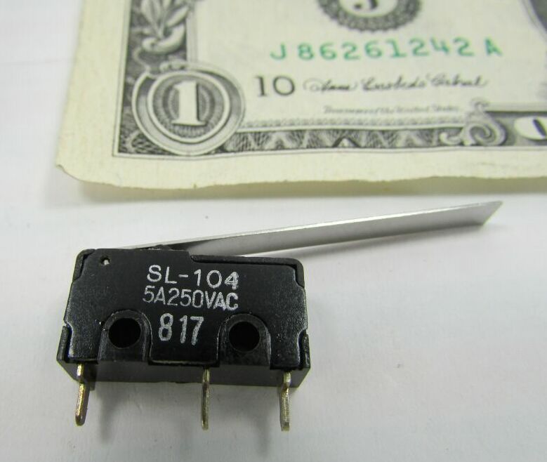 Lot 5 Stainless Lever Micro Switches SL-104 5A 250VAC Vending Arcade Machine New