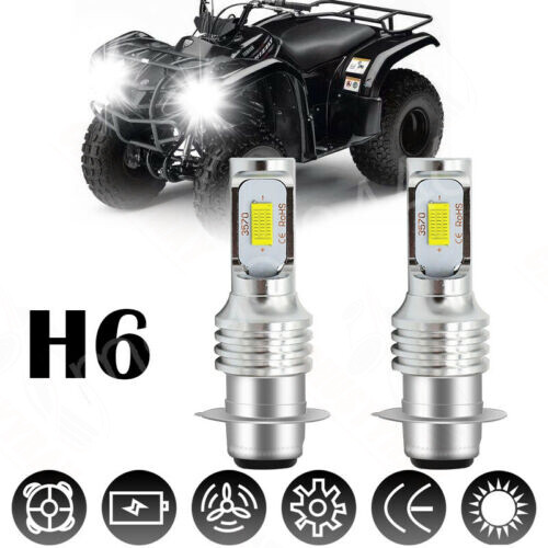 for Kawasaki BAYOU 220 1998–2002 H6 Xenon HID Hyper White Headlight Bulbs Bulb