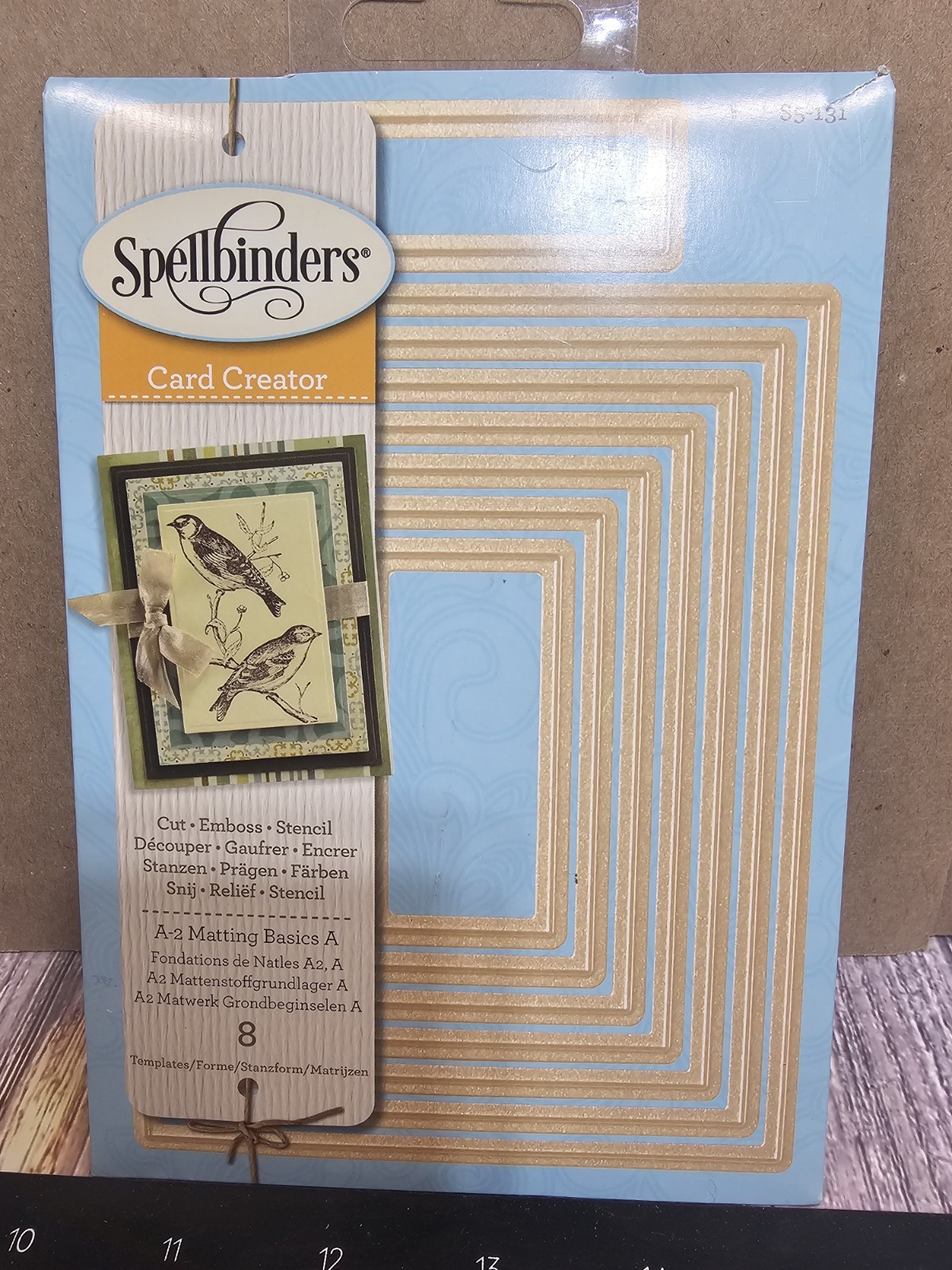 Spellbinders S5-131 A-2 MATTING BASICS A SET OF 8 RECTANGLES