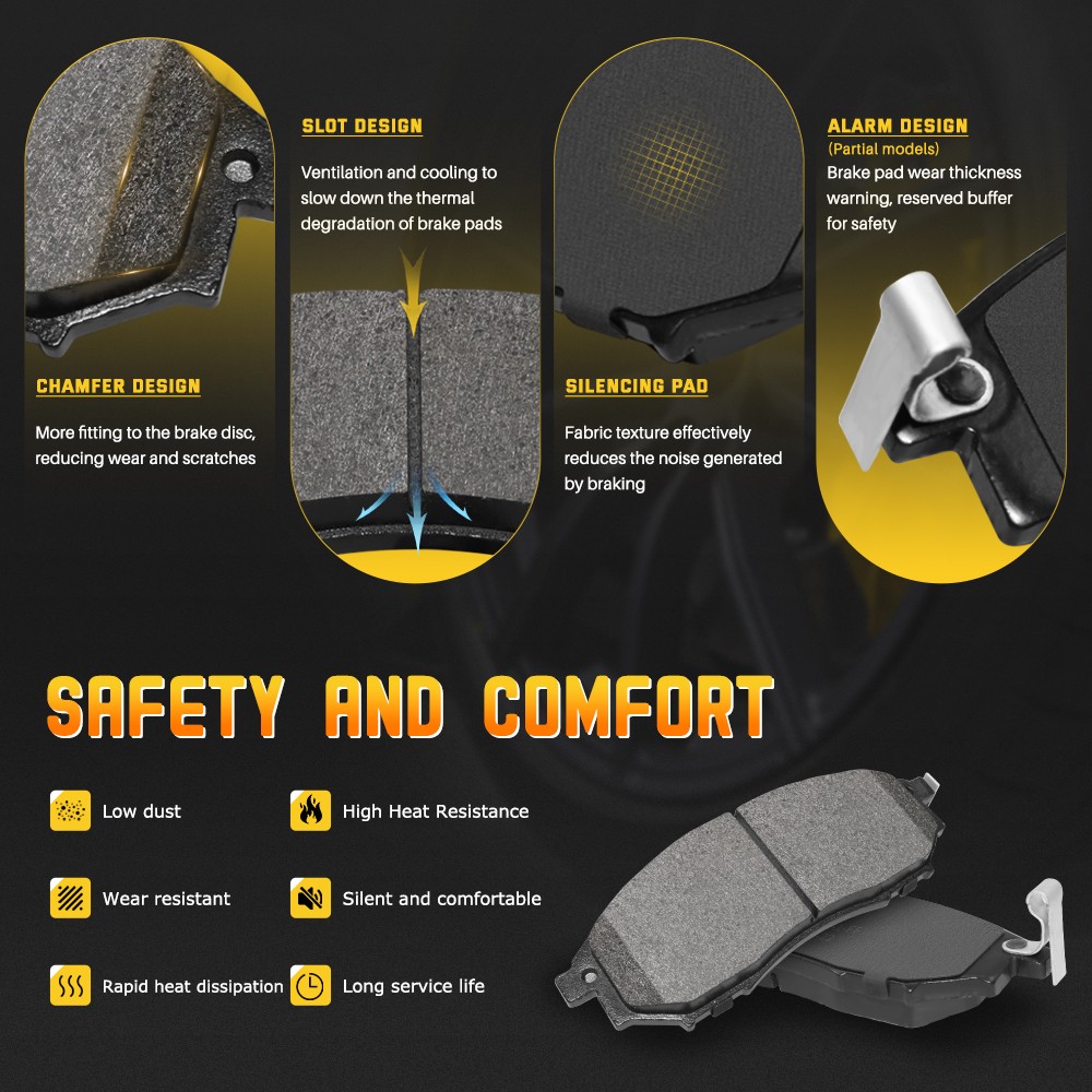 Rear Ceramic Brake Pads for Mitsubishi Outlander Phev Eclipse Cross