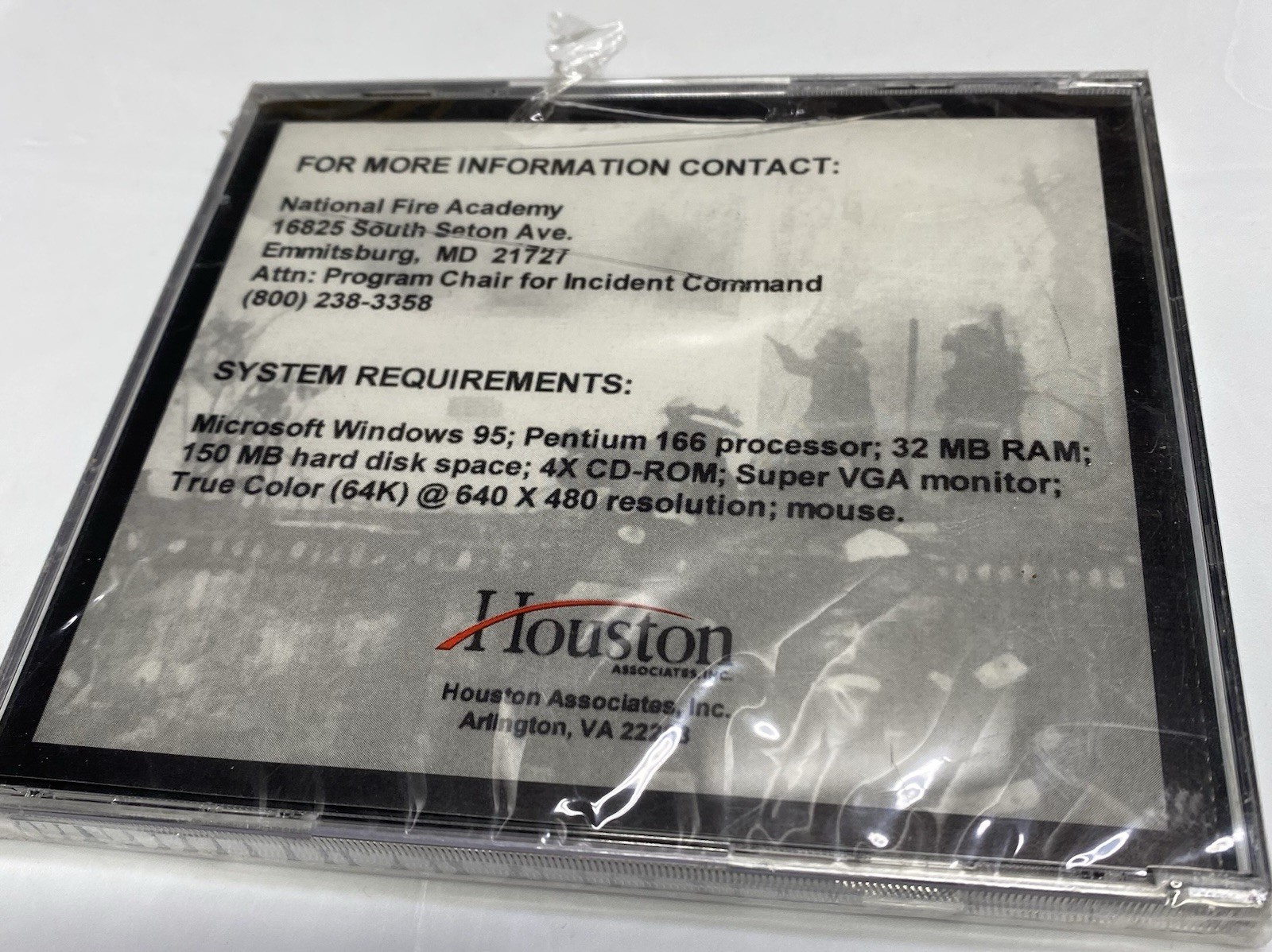 National Fire Academy Incident Command System Tutorial Cd-rom New Sealed.