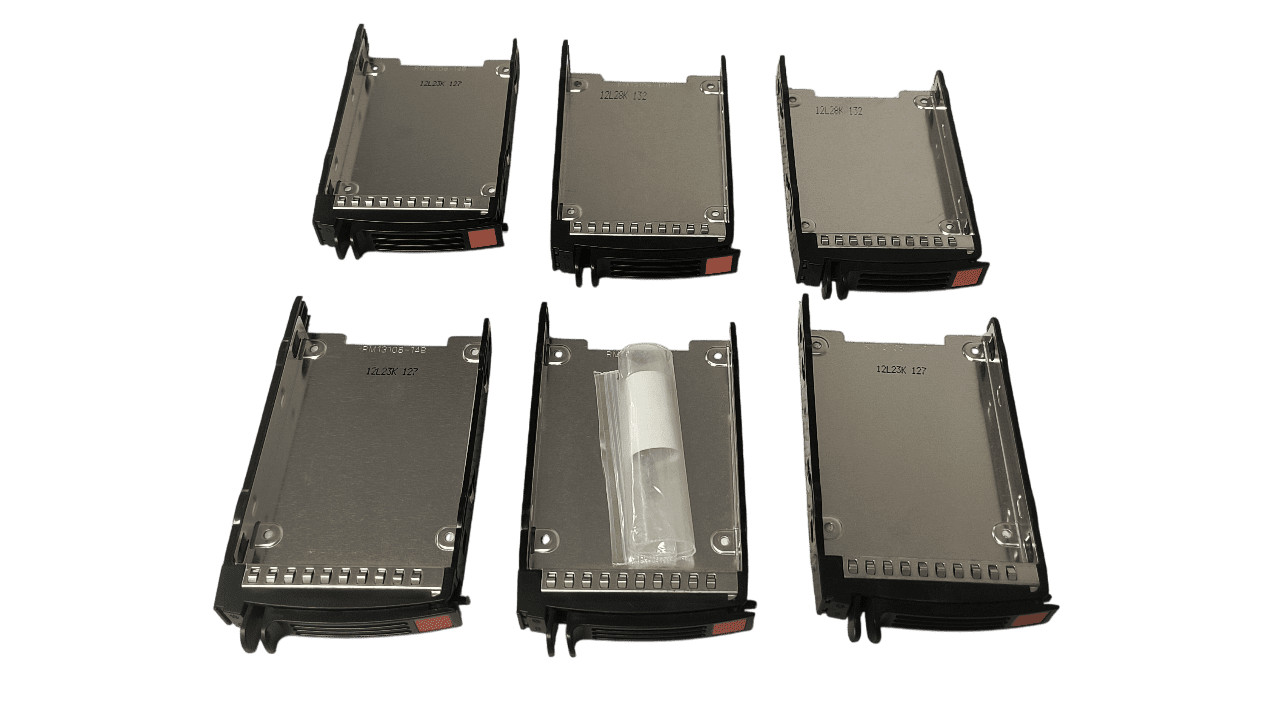 Lot of 6 CHENBRO RM13108-14B 2.5-inch SAS SATA Hard Drive Cady Tray W/ screws