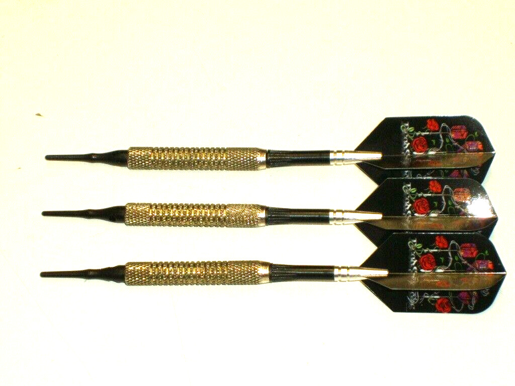 Soft Tip Darts 13 Gram Brass Used with Nylon Spin Shafts and New Flights #008