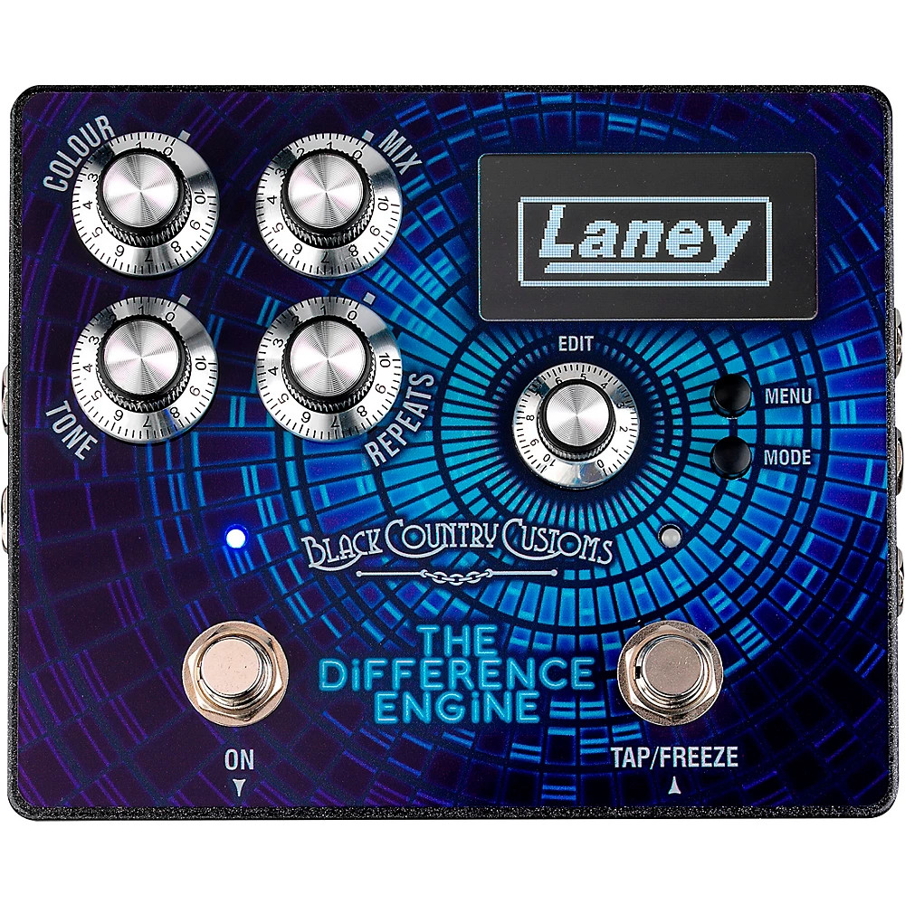 Laney The Difference Engine TriMode Delay Effects Pedal Blue