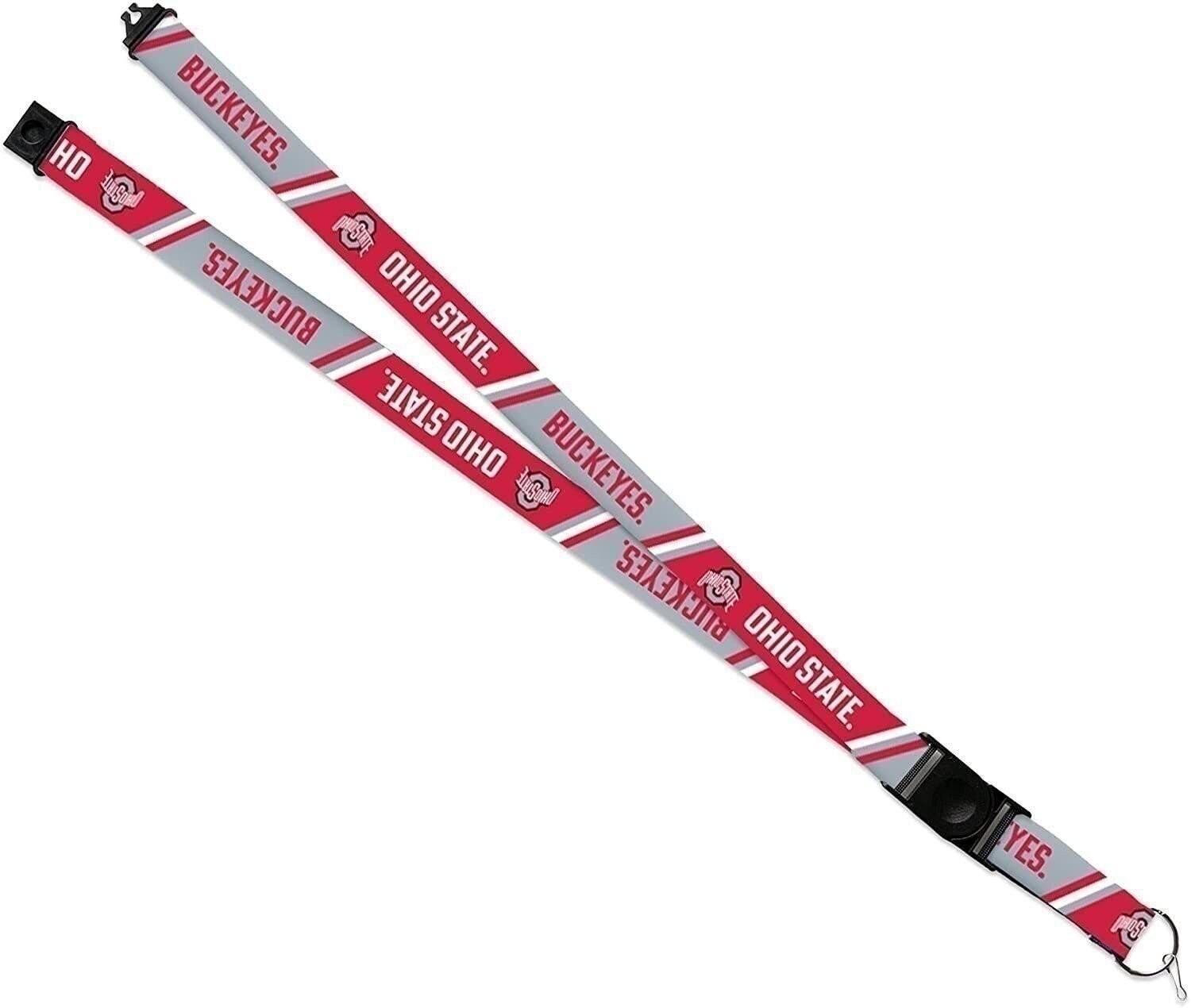 Ohio State University Buckeyes Lanyard Keychain Double Sided Breakaway Safety...