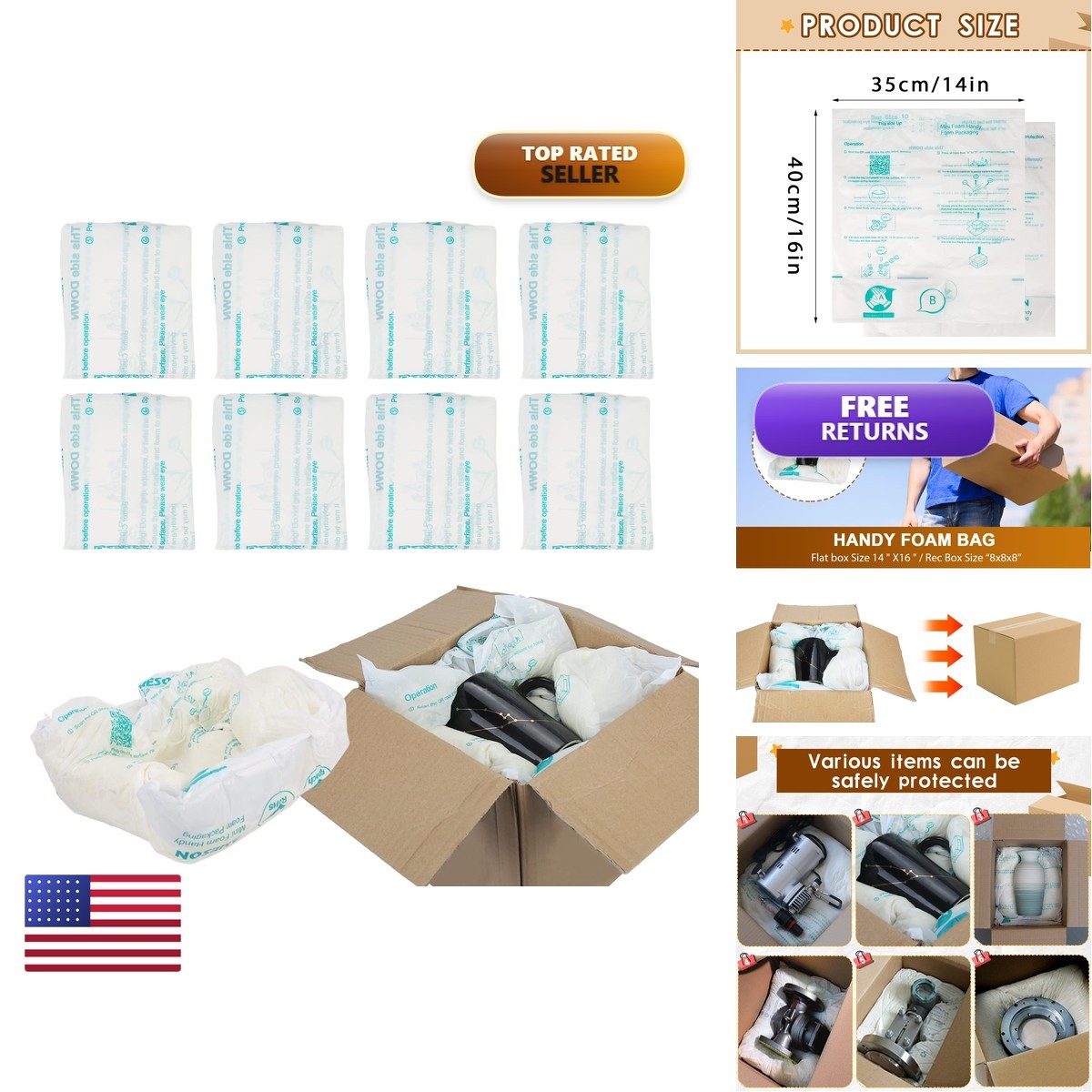 Uncosinb Foam Bag For Pack Of 8 Handy Foam Room Temperature Expanding Foam
