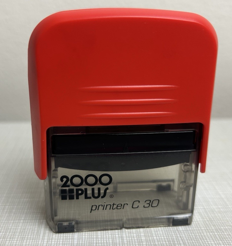 2000 Plus Printer C 50 Custom Stamp Kit Heavy Duty Black/black Ink Security
