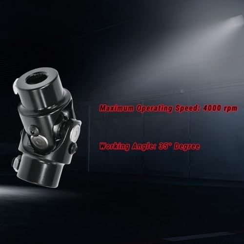 5/8"- 36 Spline x 3/4" DD Black Steering Universal Joint U Joint Single