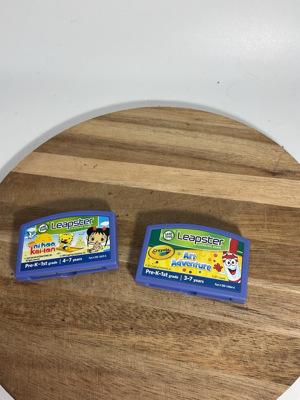 Leapster Game Cartridges Art Adventure And Ni Hao Kai-lan (I)
