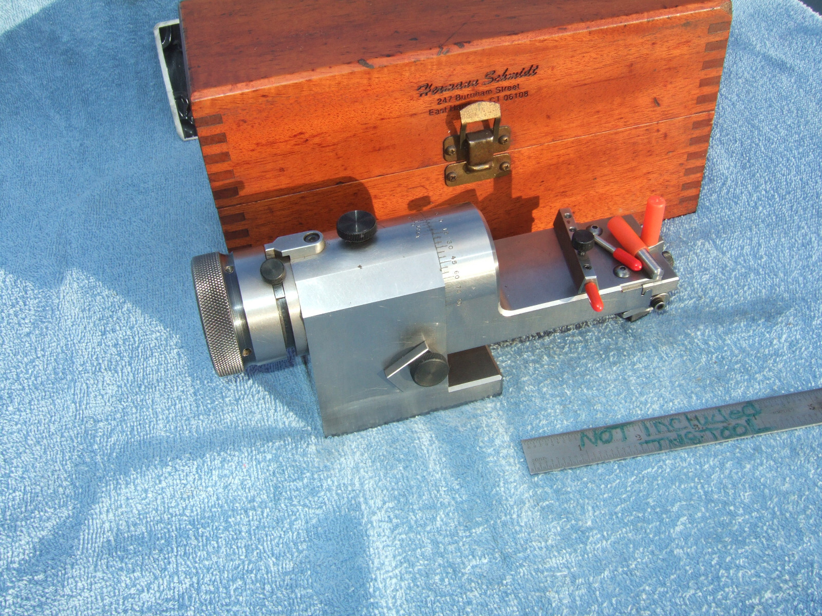 HERMANN SCHMIDT "KR" CLEARVIEW RADIUS&ANGLE WHEEL DRESSER USED W/BOX TOOLMAKER Z