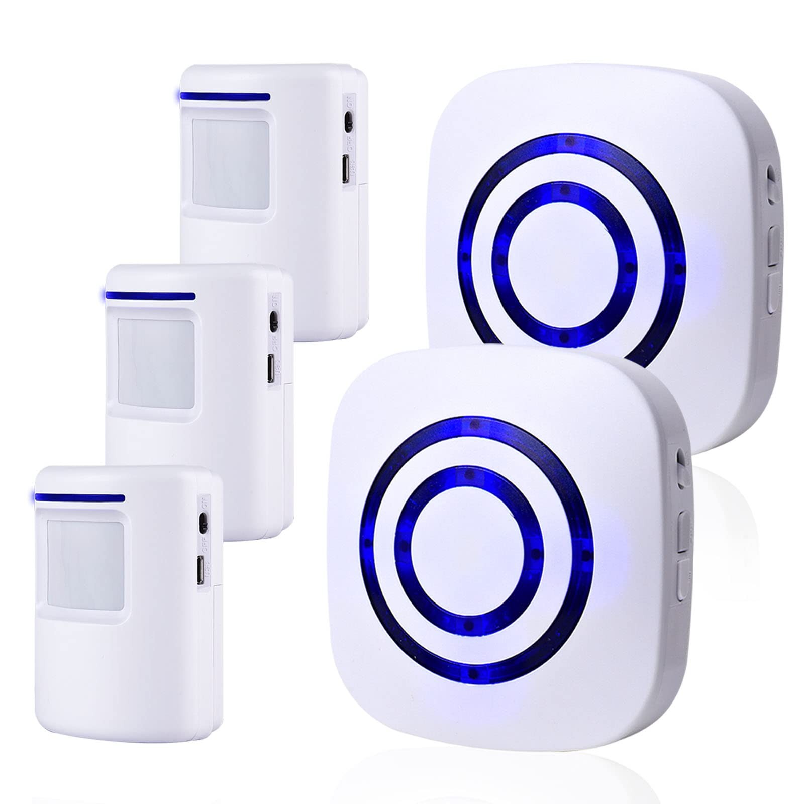 Motion Sensor Alarm,Wireless Driveway Alarm Indoor Home Security Business Det...