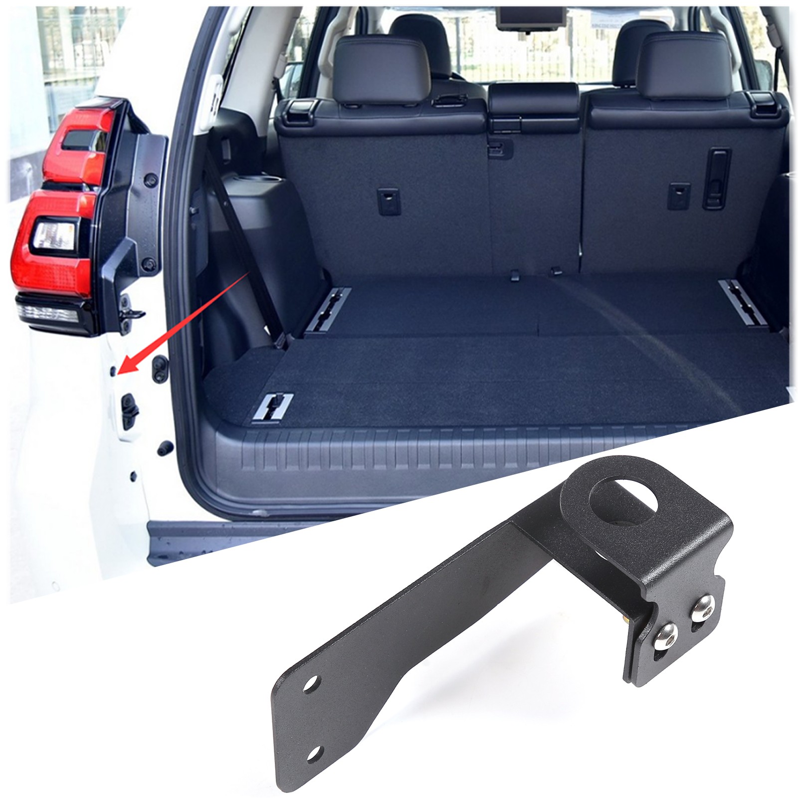 Car Tailgate Left Side  Antenna Bracket Carbon Steel For Toyota Prado 2010-2023