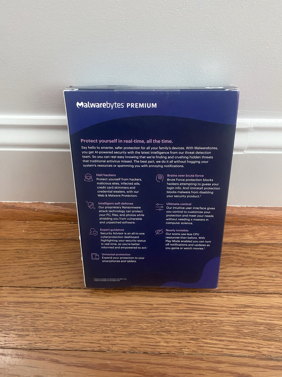 Malwarebytes Premium Security Software 3 User 1 Year License New Retail Anti-Vir
