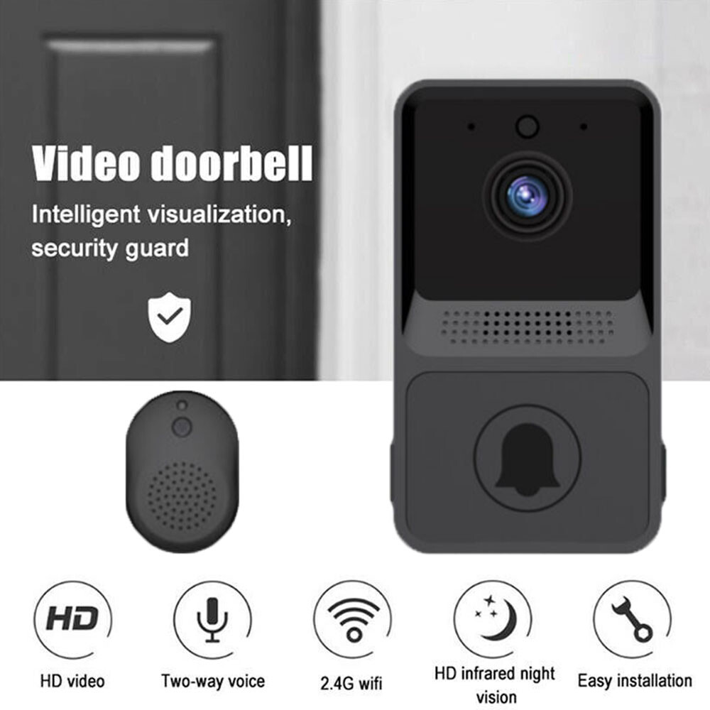 Smart Wireless WiFi Doorbell Security Intercom Video Camera Home Door Bell Chime