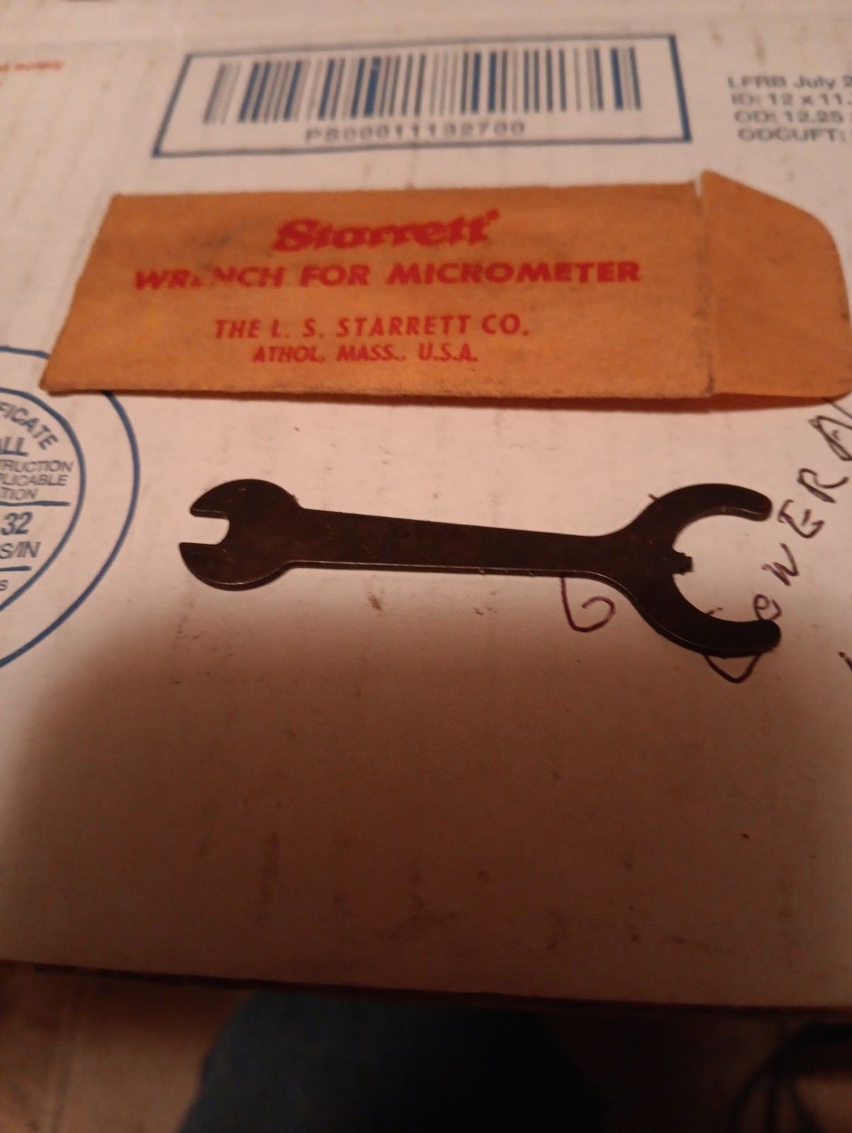 STARRETT Micrometer Wrench Used Vintage In Very Good Condition 👍