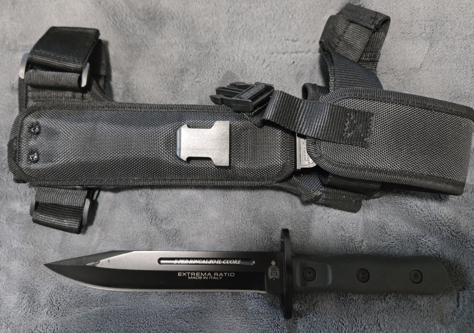 7" Drop Point Fixed Blade Diving Knife, EDC, Combat, Tactical 12" Overall NIB