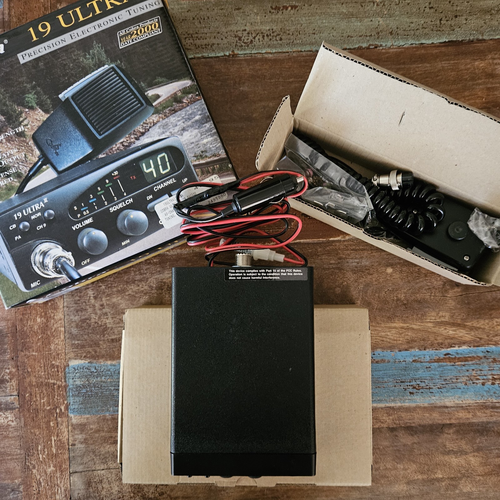 Cobra 19 Ultra ll 40 Channel Rare CB RADIO Complete in Box Vintage Year Is 1999