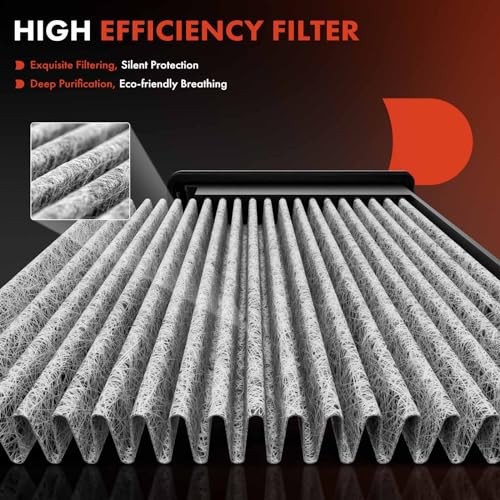 4-PC Cabin Air Filter with Activated Carbon Compatible with Mazda Models - 3