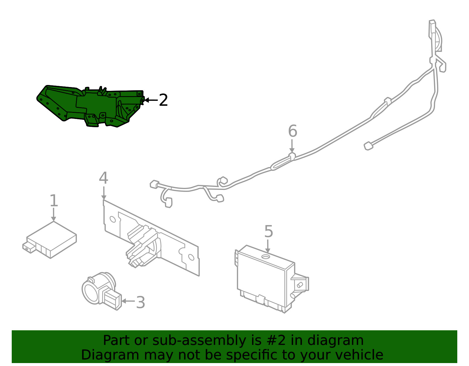Genuine Nissan Blind Spot Detection System Warning Sensor Bracket 284H6-6RZ0B