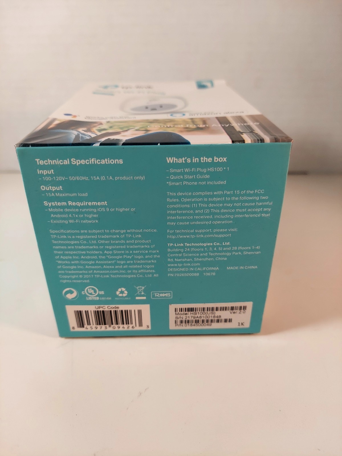tp-link Smart Wi-Fi Plug HS100 - NIB