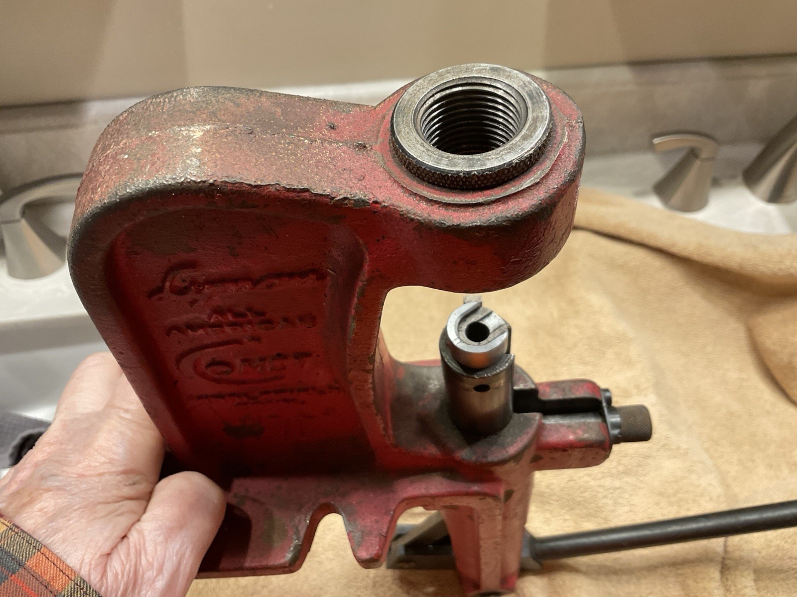 LYMAN All American Comet Single Stage Reloading Press In Working condition