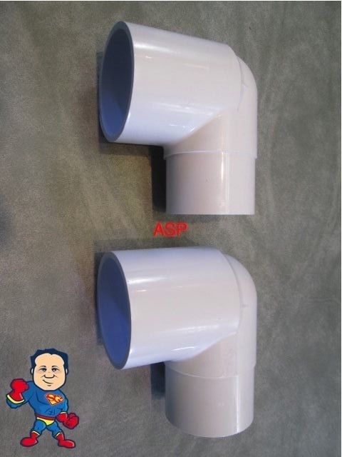 2X Hot Tub Spa 90° ELL 2" Street X 2" Slip Plumbing PVC Fitting How To Video