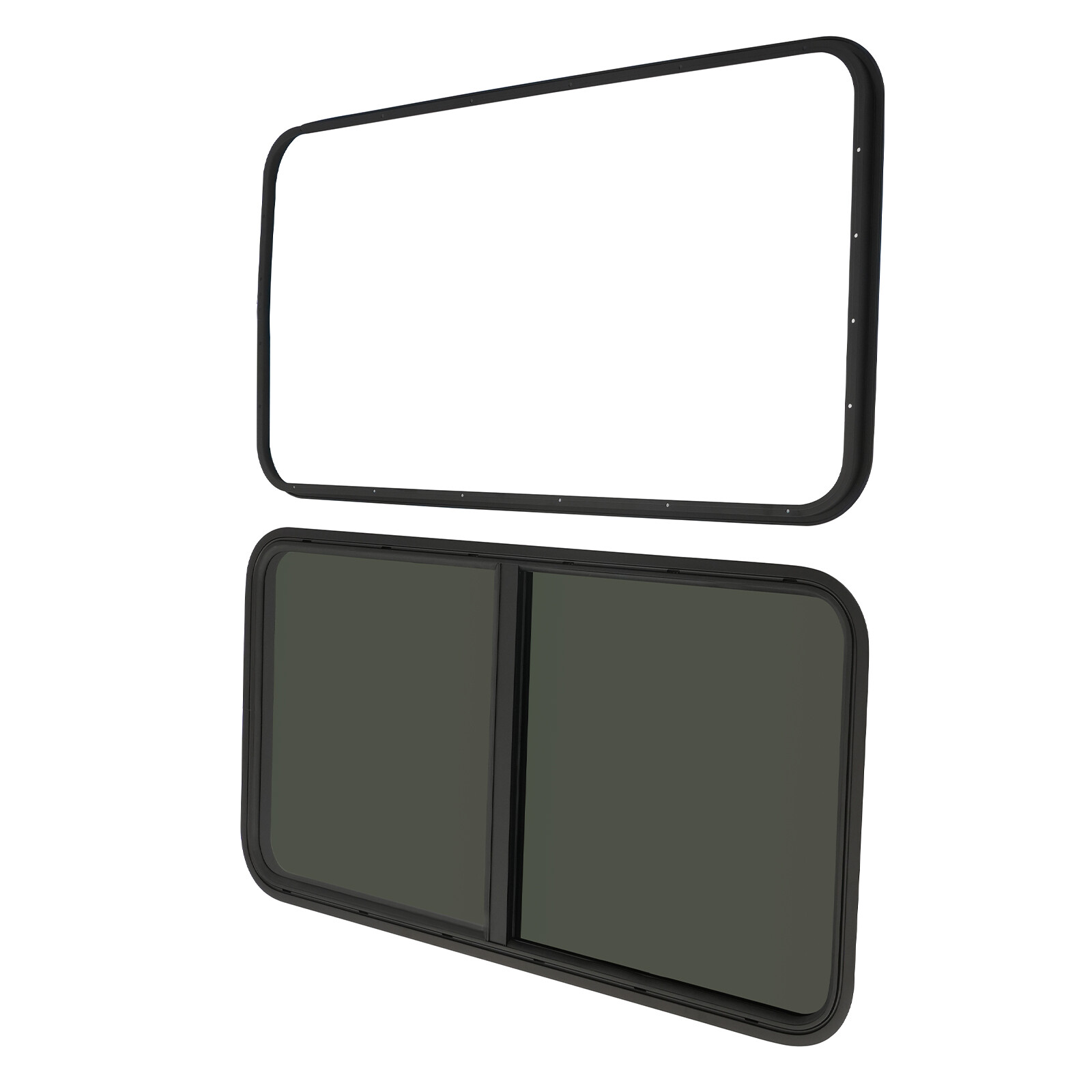RV Window Horizontal Sliding Windows Multiple Wall Thicknesses Waterproof