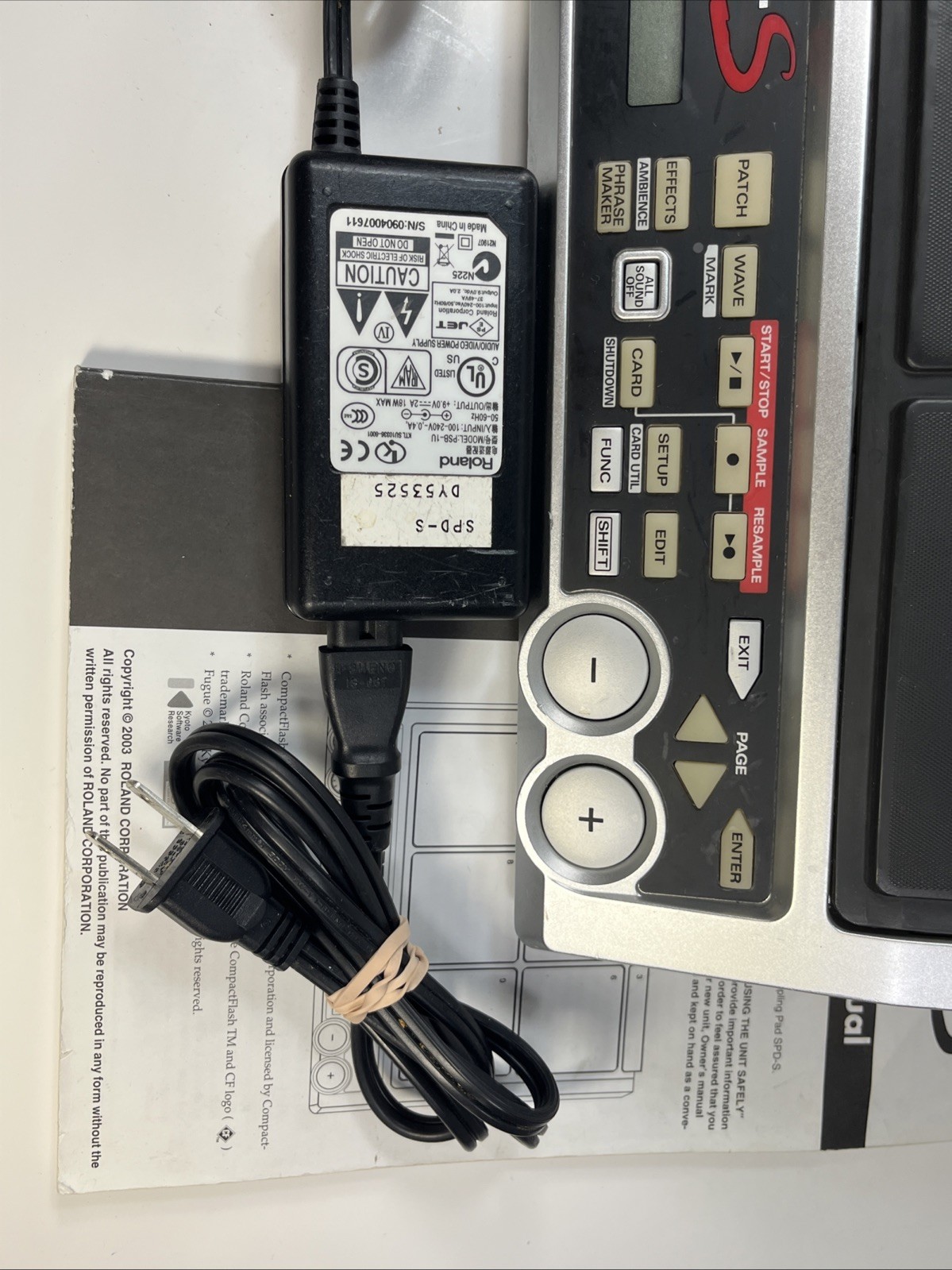 Roland SPD-S Sampling Percussion Multipad Drum w manual and power