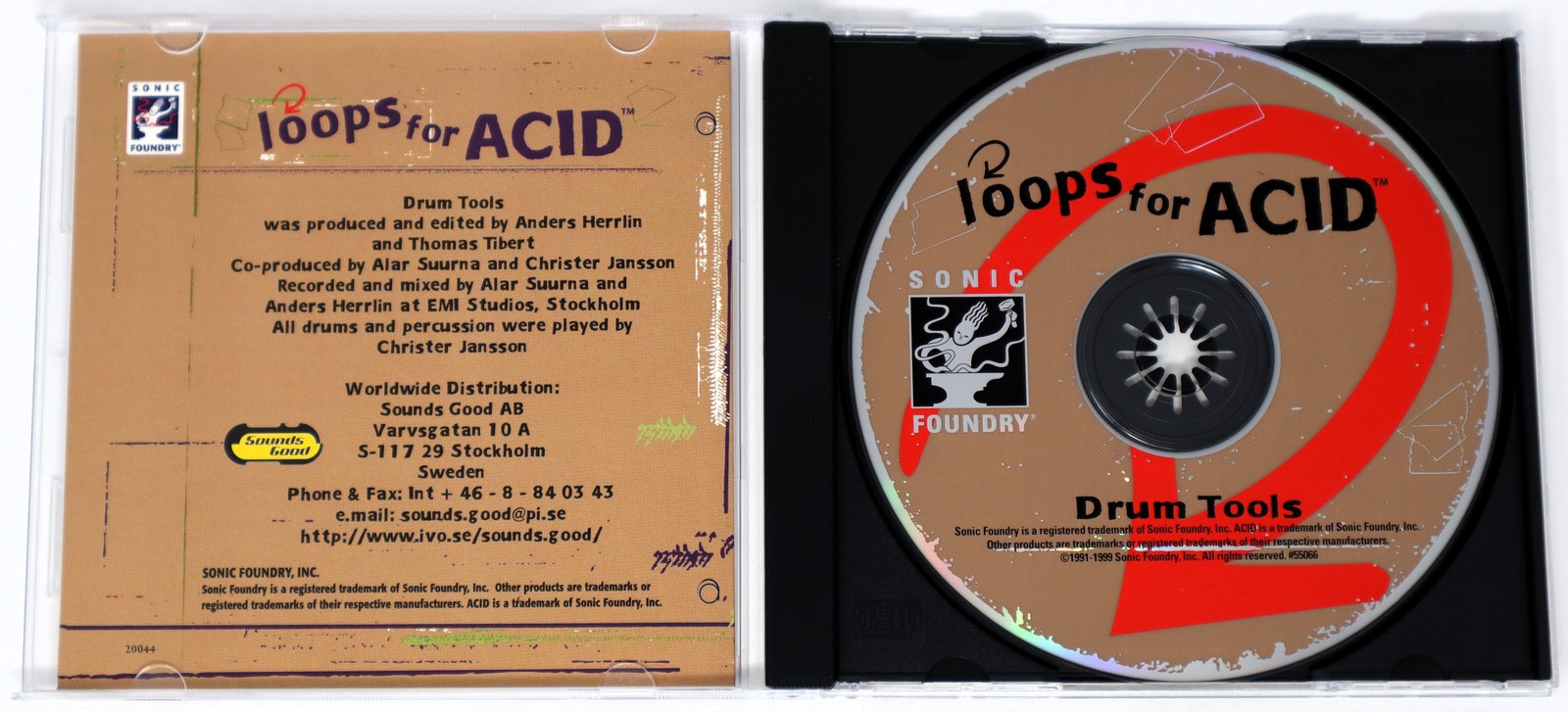 Sonic Foundry Drum Tools Loops For Acid Sample/Sound Library/Sampling CD