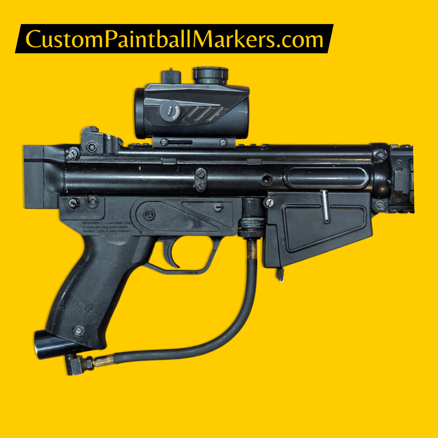 Tacamo Vortex AR-MP5SSD “White Monster” Custom Paintball Marker