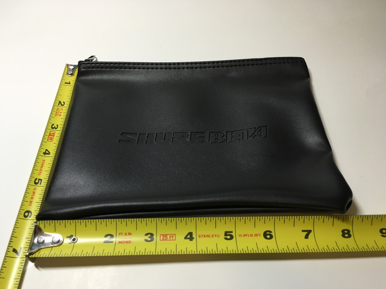 Shure Square Vinyl Zipper Bag Protective Storage for Beta 52A - 8''x6'' long NEW