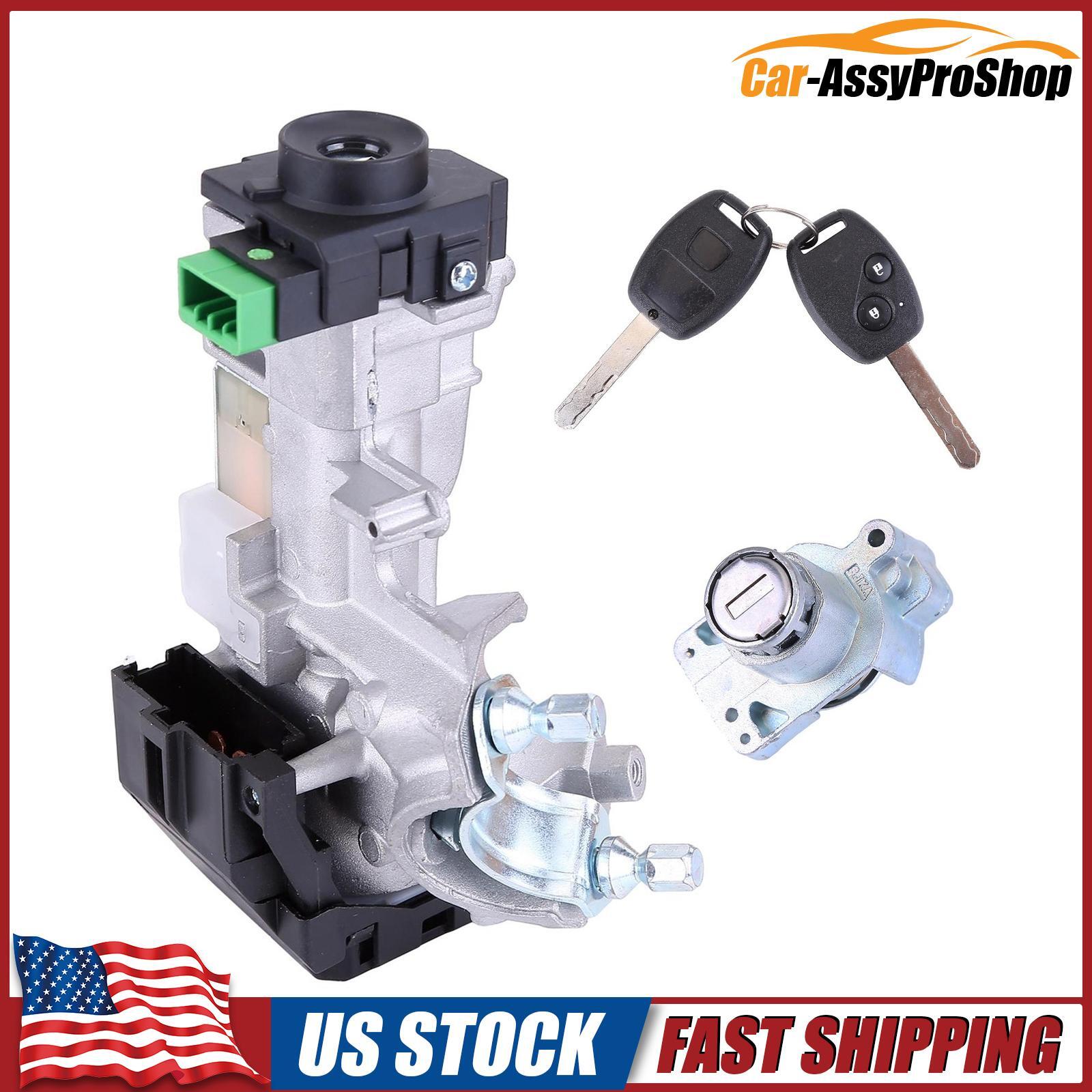 Ignition Switch Cylinder Lock Assembly Set w/2 Keys for Honda Pilot 2009-2015