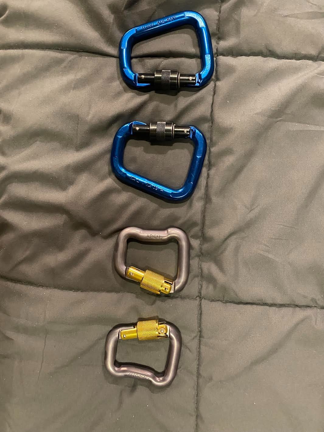 Paraglide harness carabiners (2 sets)