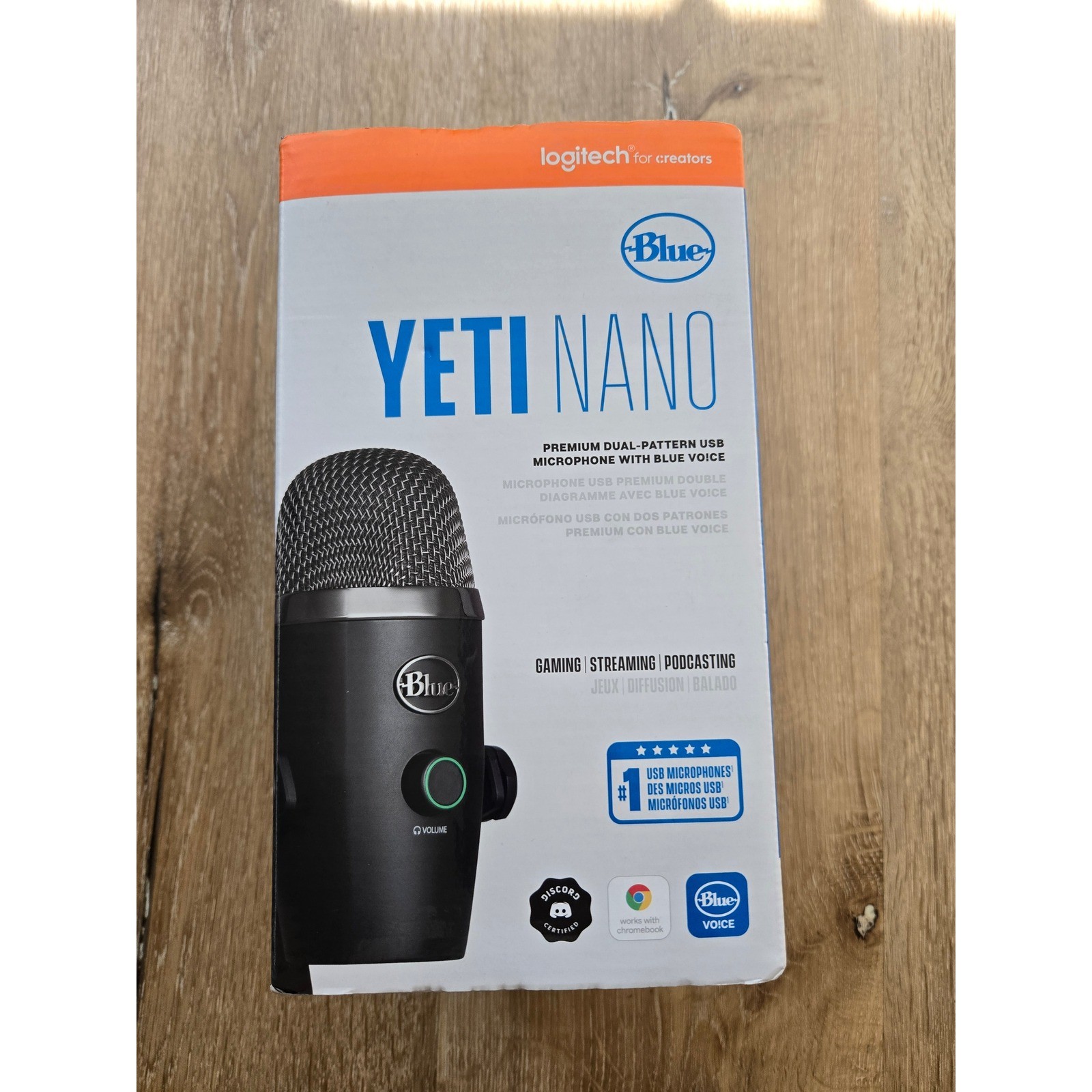 Logitech for Creators Blue Yeti Nano USB Microphone – Black, Brand New