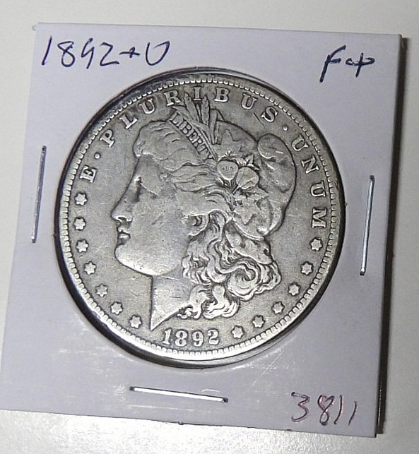 1892-O Morgan Silver Dollar F+ New Orleans Mint Coin (72725)