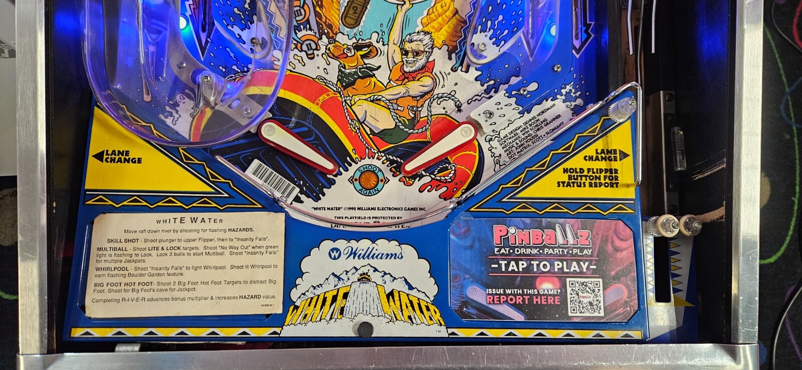 WHITE WATER Pinball Machine - Williams 1993 - 2336