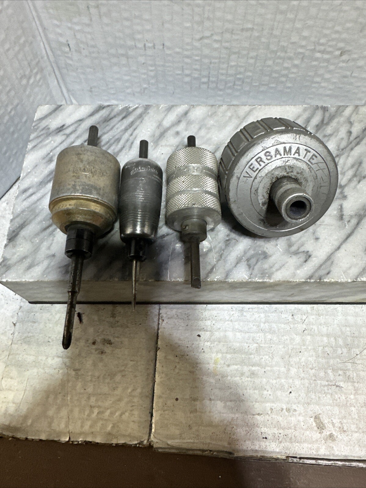 Lot Of 4 VTG SCREW-MATIC SCREW DRIVER ATTACHMENT BUILT IN CLUTCH USA