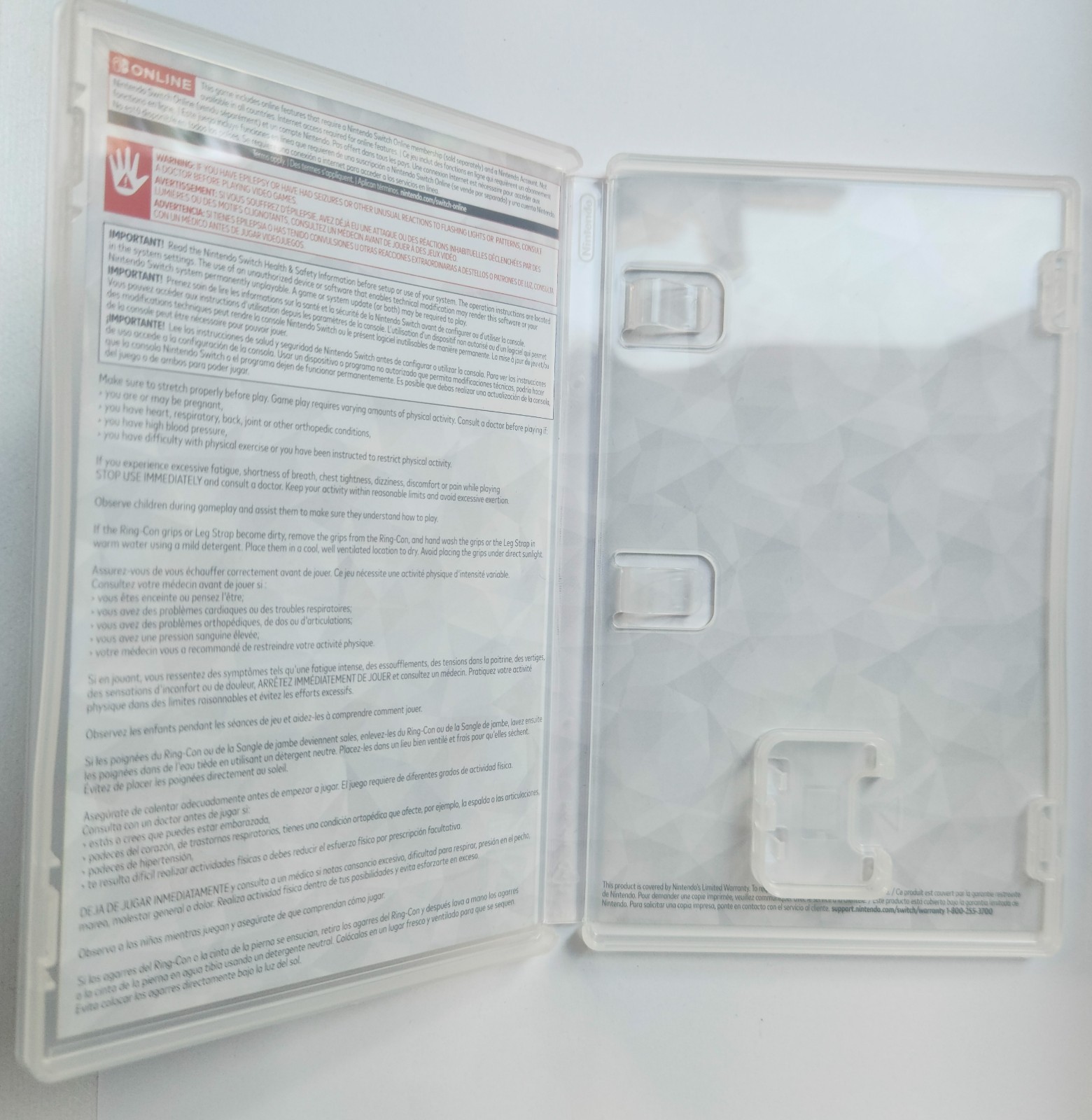 Ring Fit Adventure (Nintendo Switch) Case Only – No Game