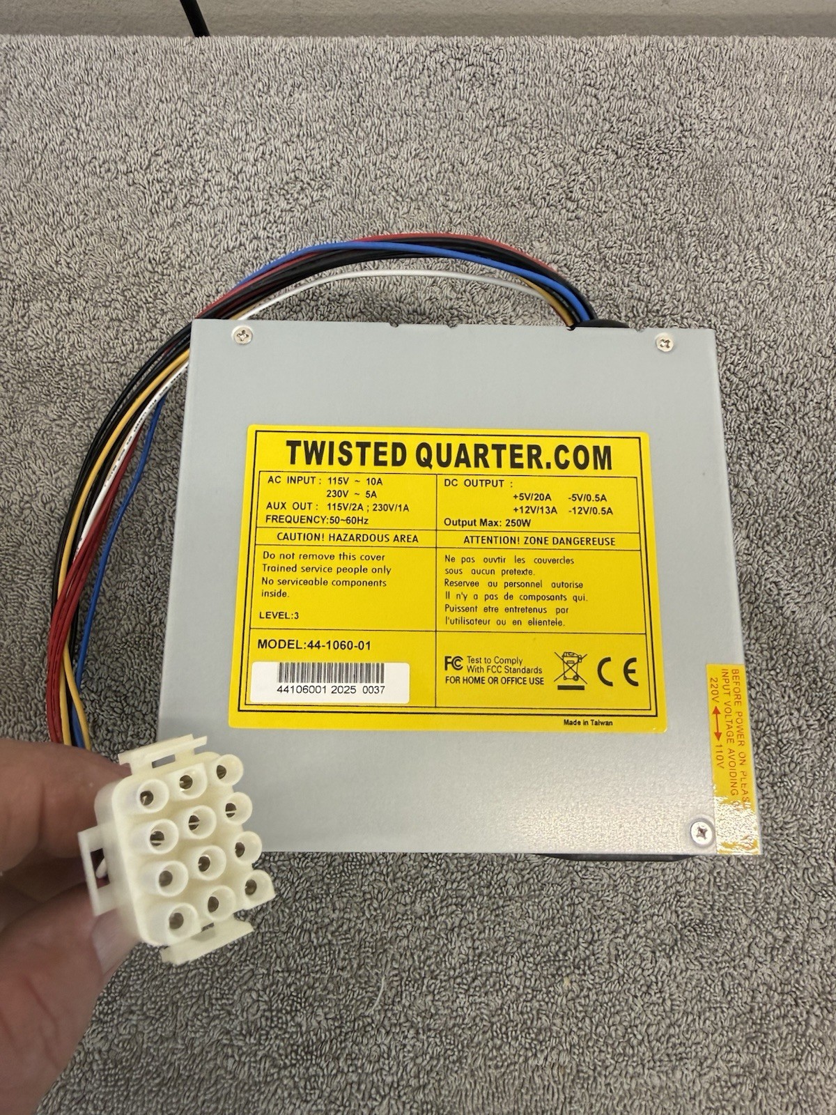 Cruisn USA Arcade Sit Down Driving Racing Game power supply 44-1060-01