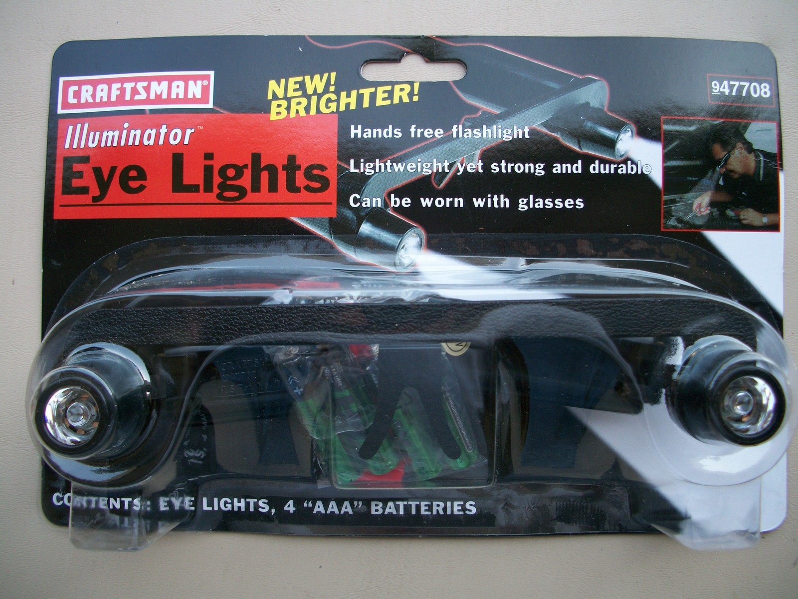 Craftsman 47708 Illuminator Eye Lights, Hands Free Flashlight