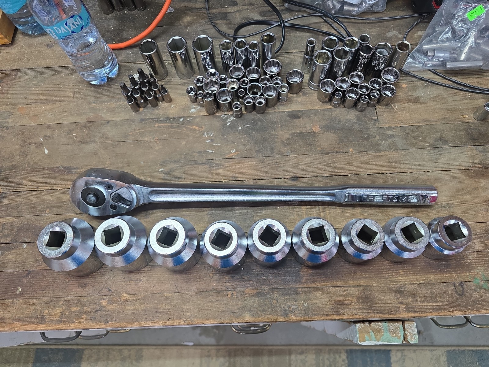 Craftsman 3/4” Drive Socket Set. 1 3/8 To 2 like new never been used.