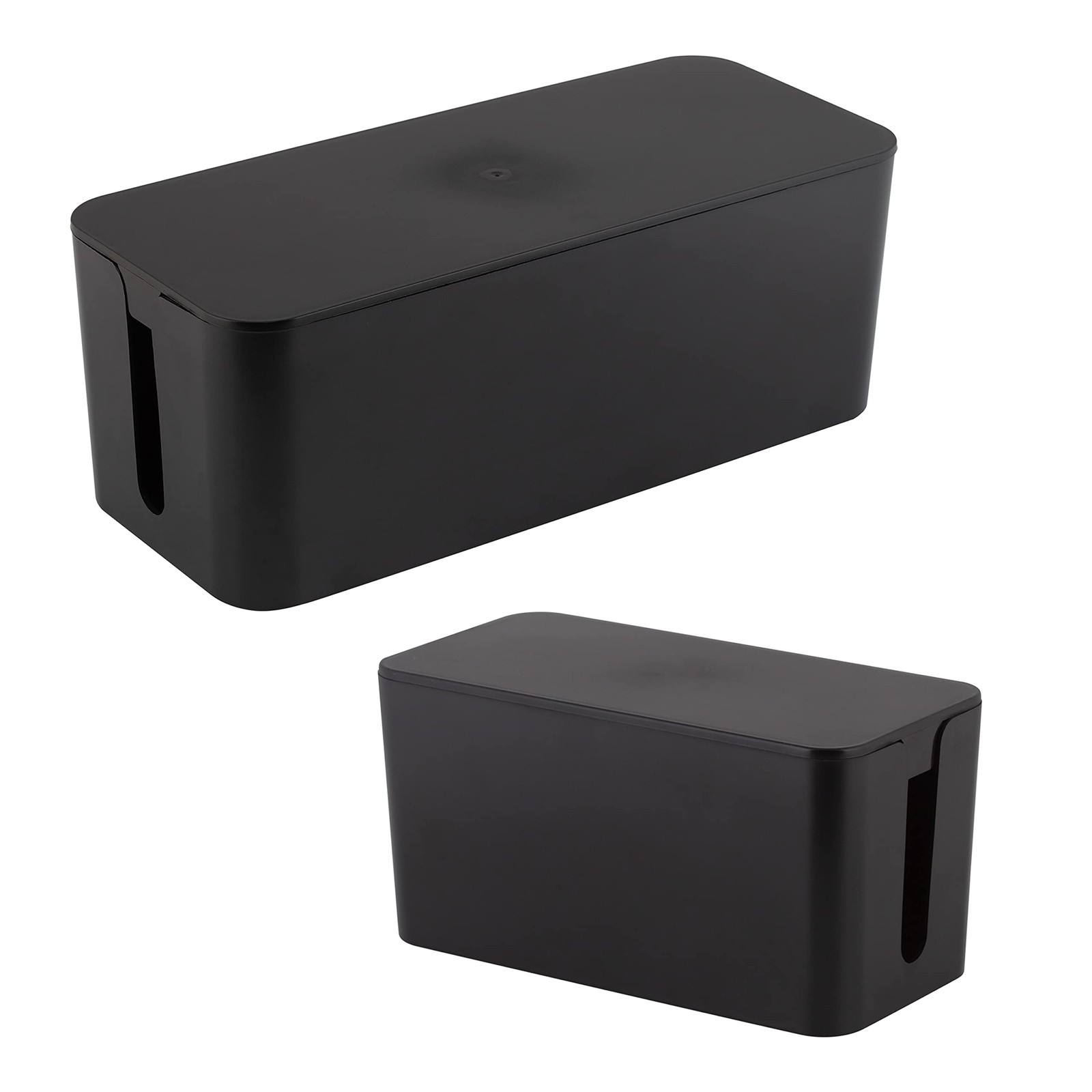 2 Pack Cable Organizer | Multi-sized | Storage with Lid | Chargers & Wires | ...