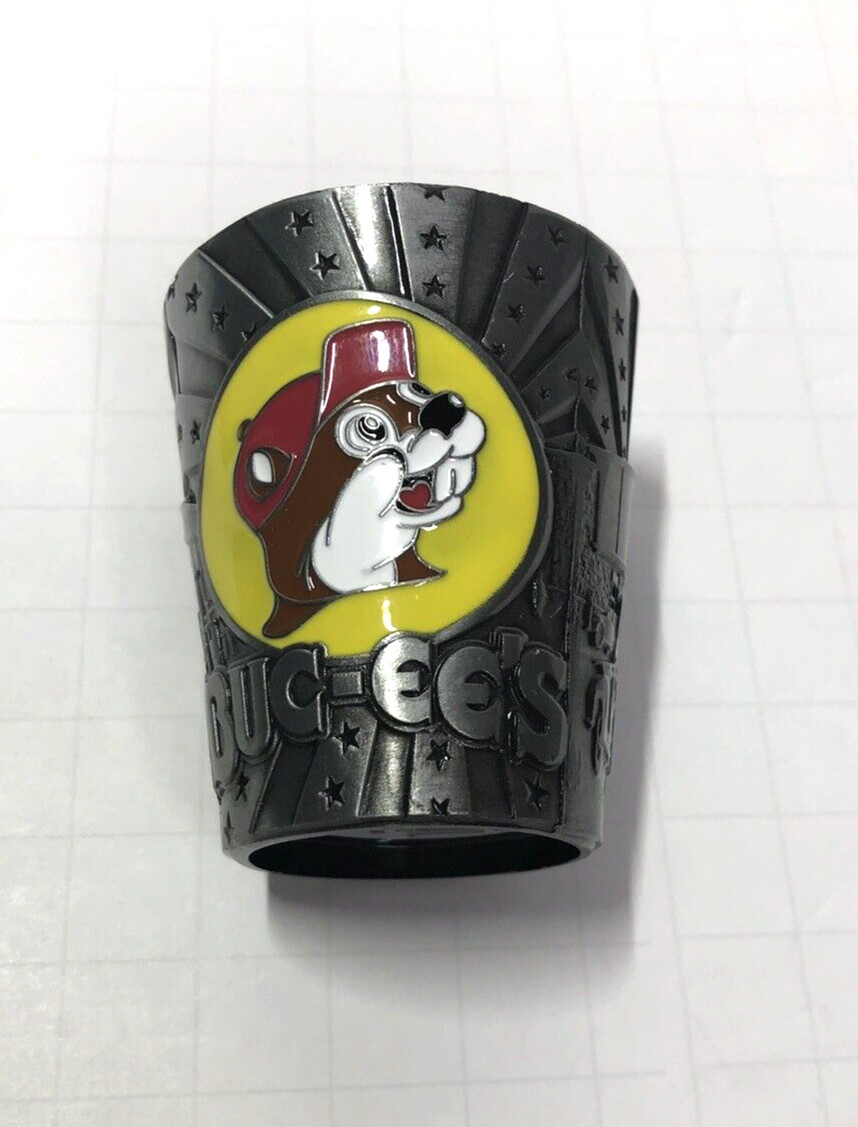 2 inch Pewter Shot Cup - Buc Shot - Buc-ee's Travel Center - Truck, Beaver Logo