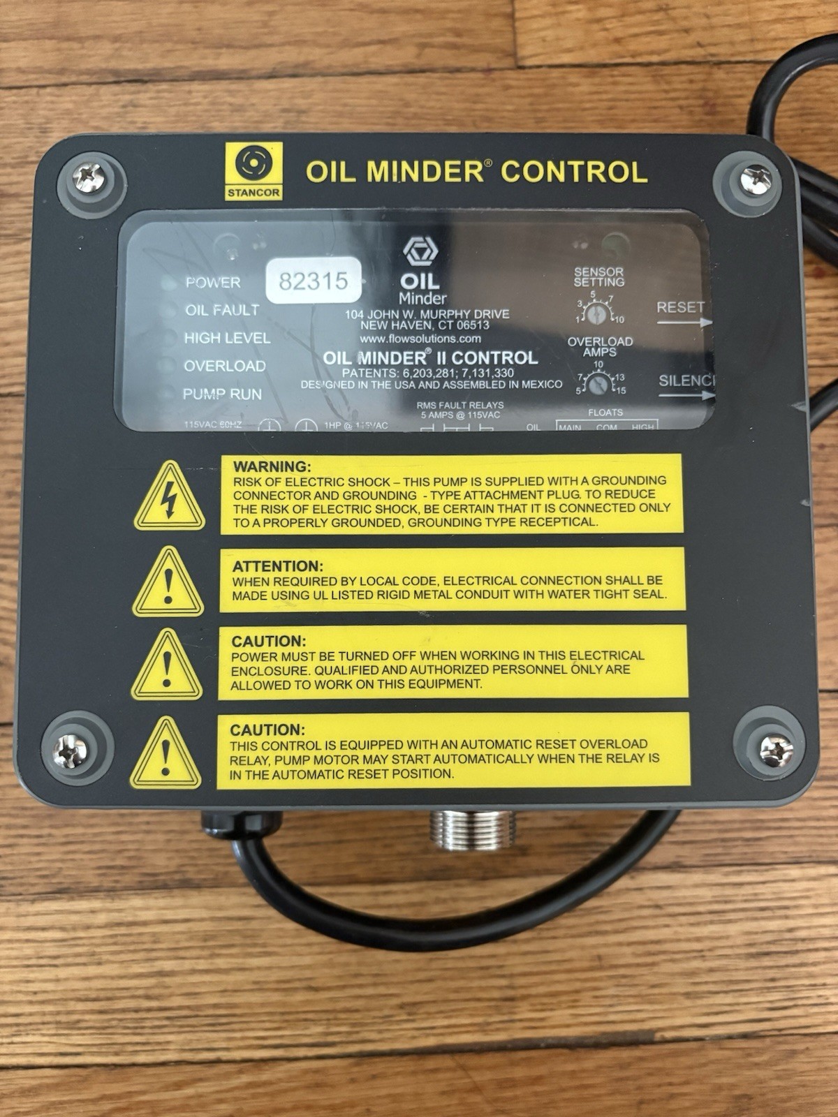 Stancor Oil Minder Control